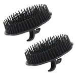 Segbeauty 2PCS Scalp Massage Shampoo Brush, Hair Short Teeth, Black. Fixed Price $13.14.