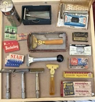 Lot Of Vintage Razors Blades Gillette Stick Schick Bakelite Colgate Gem Nelson. Fixed Price $74.99.