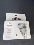 New Cremo 4 Pack Astonishingly Superior Barber Grade Razor Cartridge Refill. Fixed Price $10.35.