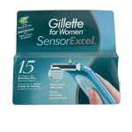 Nos 1998 Gillette Sensor Excel Women's Shaver Razor Blade Refill 15 Cartridges. Fixed Price $69.99.
