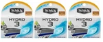 Schick Hydro 3 Refill Razor Blades For Men, 12 Cartridges. Fixed Price $23.49.