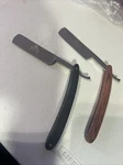 Master Straight Razor Lot Of 2. Black Wood Handle. Excellent. Fixed Price $40.00.