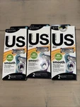 Lot Of 3 2PKS Bic Us Razors Smooth 5 Titanium Blades On Each Blue Purple. Fixed Price $14.99.