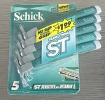 Vintage Schick St Slim Twin Razor Sensitive W/ Vitamin No Slipgrip 5 Pack. Fixed Price $12.95.