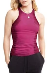 Bandier X Wsly Rivington Ribbed Tank, Electric Ruby Tie Dye, Large. Fixed Price $24.99.