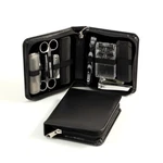 Bey Berk 11 Piece Travel Manicure / Shave Set In Black Leather Case. Fixed Price $57.56.