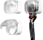 Luexbox 2 Pack Razor Holder With Cover For Shower Wall, Self Adhesive White. Fixed Price $17.99.