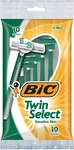 Bic Twin Select, Sensitive Skin, Disposable Shaver For Men, 10-COUNT. Fixed Price $10.52.