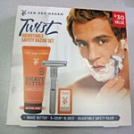 Van Der Hagen German Adjustable Double Edge Safety Razor Gift Set Nos. Fixed Price $19.00.
