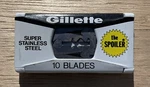 Vintage Gillete The Spoiler Shaving Blades 10 Super Stainless Steel. Fixed Price $15.99.