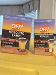 Off! Mosquito Lamp 2-PACK Outdoor Repel/deter Refillable 6H. Fixed Price $15.00.