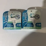 New Gillette Venus Sensitive Deluxe Smooth 4 Cartridges With 5 Blades BAG#2. Fixed Price $17.99.