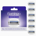 Moisture Plus Razor Blades For Women 6 Count Flamingo Shave Needed Refills. Fixed Price $35.99.