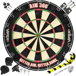 Viper Aim 360 Tournament Bristle Steel Tip Dartboard Set Staple-free Razor. Fixed Price $75.47.