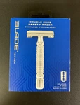 For Men Double Edge Safety Razor Stainless Steel-with 5PK Blades. Fixed Price $12.14.