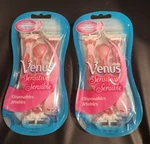 Gillette Venus Sensitive Disposable 3 Blade Razors 6 COUNT/2PACK. Fixed Price $17.99.