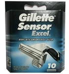 Gillette Sensor Excel Razor Blade Refills - 10 Cartridges. Fixed Price $16.39.
