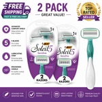 Bic Soleil 5 Sensitive Razors 2 Pack Womens Blade Disposable Teal Pink. Fixed Price $22.99.