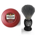 Proraso Shaving Soap Sandalwood Oil Shea Butter 5.2 Oz Badger Brush Set Man Gift. Fixed Price $29.99.