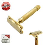 Beard Cut Throat Double Edge Safety Razor + 10 Shaving Blades For Close Up Shave. Fixed Price $16.49.