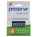Preserve Triple Razor Blade Cartridges 4 Count. Fixed Price $8.55.