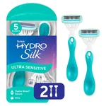 Schick Hydro Silk Ultra-sensitive 5 Blade Disposable Razor For Women, 2CT. Fixed Price $12.34.