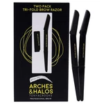 Arches & Halos Two Pack Tri-fold Brow Razor Remove Unwanted Hair. Fixed Price $8.99.