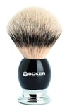 Boker Shaving Brush Premium Black Silvertip Badger Solingen Germany. Fixed Price $162.14.