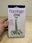 Flamingo Sage Women's Razor Handle + 2 Cartridge & 1 Shower Holder. Fixed Price $10.45.