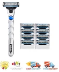 8 Gillette Mach Razor Blades Refills Cartridges 3D Handle Fit M3 Turbo Shaver. Fixed Price $22.99.