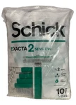 Schick Exacta Disposable Razor 20 Pcs Twin Blades Precise Shaver Green Handle. Fixed Price $12.00.