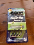 Gillette SENSOR3 Sensitive Men's Disposable Razor, 4 Razors. Fixed Price $30.00.
