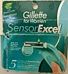 (1)GILLETTE Sensor Excel For Women Razor Blades Cartridges Aloe & Vitamin. Fixed Price $39.98.