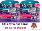 8 Gillette Venus Swirl Razor Blades Flexiball Refill Cartridge Ft Embrace Shaver. Fixed Price $27.99.