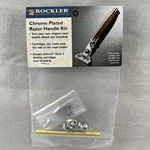 Rockler Chrome Plated Razor Handle Kit Does Not Include Cartridges. Fixed Price $11.50.