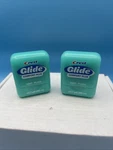 Lot Of 2 Crest Glide Comfort Plus Mint Floss Dental Shredding 43.7YD Vtg. Fixed Price $43.95.