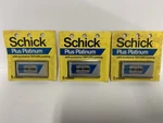 3 Packs Vintage Schick Platinum Plus Double Edge Razor Blades Teflon 15. Fixed Price $15.00.