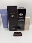 Hs Henson AL13 Aluminum Double Edge Silver Shaving Razor Blades + Stand Bundle. Fixed Price $119.00.