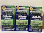 Lot Of 3 Gillette Sensor Sensitive Men's Disposable (4RAZORS Per Pack). Fixed Price $18.75.