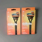 Lott Of 2 New In Box Gillettte Fusion 5 Men's Razor (1 & Cartridge) Each. Fixed Price $16.99.