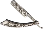 Albainox Straight Razor Scroll Design Stainless Folding Pocket Knife 18475. Fixed Price $21.95.