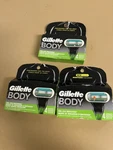 Gillette Body For Men Razor Blades Refills, 3 Packs Of 4 Shaving Cartridges New. Fixed Price $21.99.
