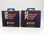 2 Packs: Dollar Shave Club Men's Razor 6-BLADE Refills 4CT. Fixed Price $15.99.