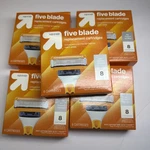 5X. Men's Five Blade Fits Cartridges 8CT Up&up - Lot Iof. Fixed Price $49.99.