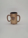 Three Handles Pottery Beer Mug From Belgium - Van Oolen, Signed. Fixed Price $41.31.