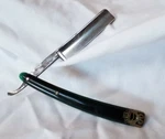 Otto Deutsch & Sohne "hans" Solingen Germany Antique Straight Razor Green Handle. Fixed Price $69.95.