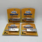 *sealed* Lot Of 4 Schick Injector Shaver Blades (7 Each = 28 Total) 2007. Fixed Price $26.20.