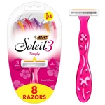 Bic Soleil Simply Smooth Disposable Razor, 3 Blade Womens Razors, 8-COUNT. Fixed Price $31.02.