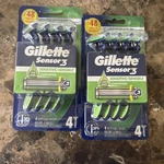 2X Gillette SENSOR3 Disposable Razors 4 Count Sensitive Comfort Gel 8 Total. Fixed Price $15.99.