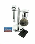 Gbs #38 Heavy Duty De Safety Razor With Brush, Stand, Head Sleeve. Fixed Price $59.95.